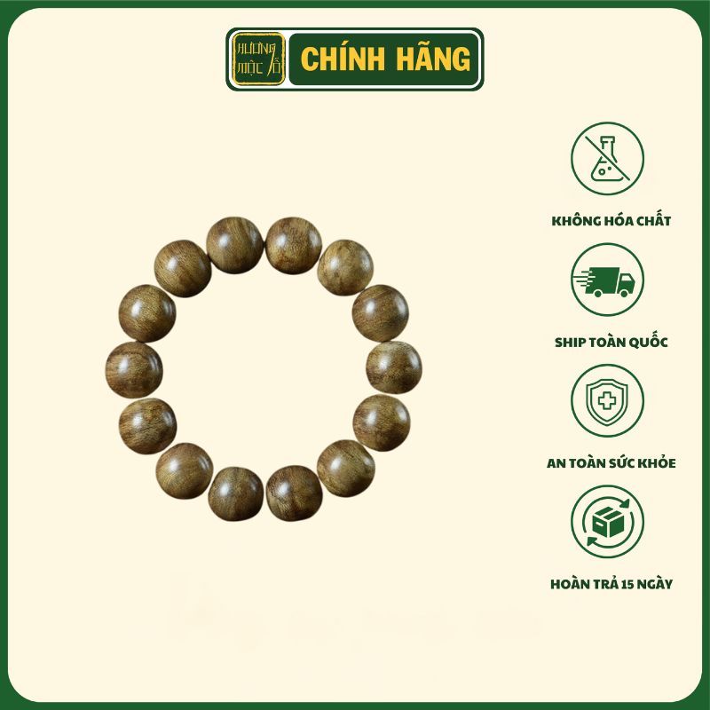 Vòng đeo tay gỗ bách xanh phong thủy may mắn tài lộc, vòng tay cho nam nữ gỗ bách xanh
