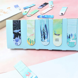 Combo 6 Bookmark Nam Châm Đánh Dấu Sách - Động Vật (Mẫu Ngẫu Nhiên)
