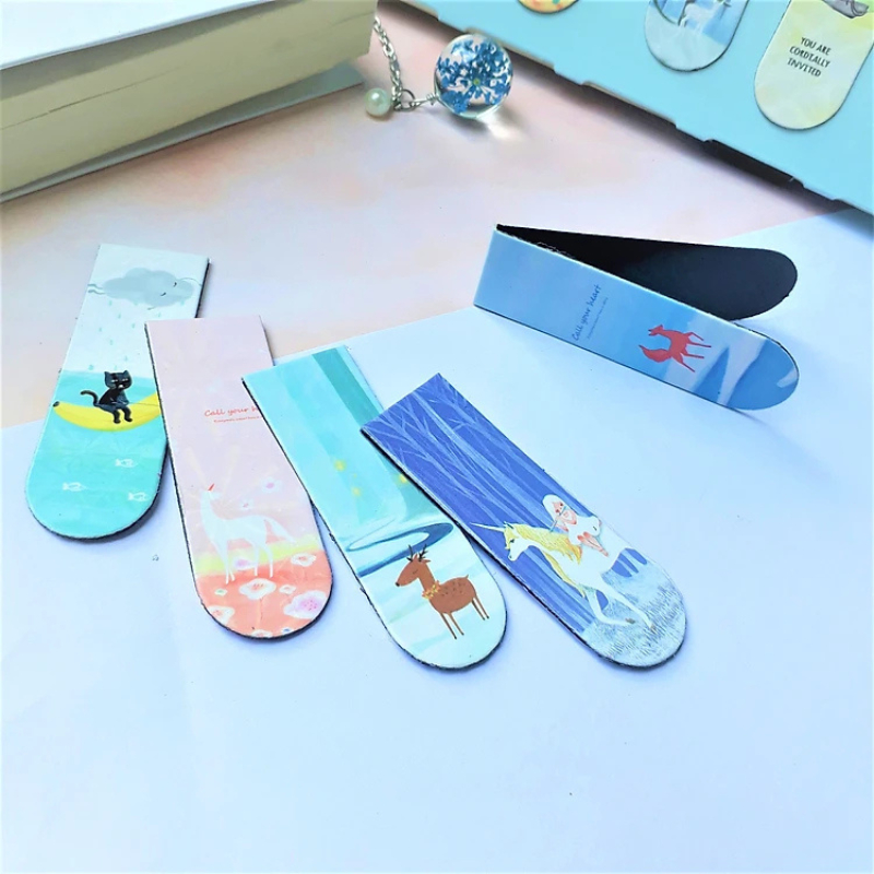 Combo 6 Bookmark Nam Châm Đánh Dấu Sách - Động Vật (Mẫu Ngẫu Nhiên)