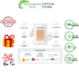 Mặt Nạ Ủ Trắng AHOHWA Tone-Up Brightening Cream Mask AHOHAW Dạng Kem Dưỡng Da Trắng Sáng Tự Nhiên - Gói Minisize 20g
