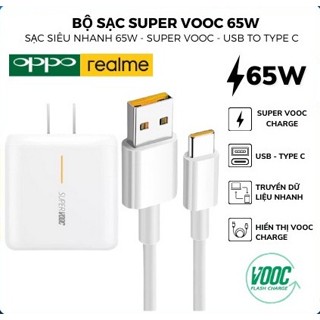 Củ và Dây Cáp Sạc Nhanh Oppo 65W 67W 80W 120W, Sạc Nhanh 6A, Chuẩn Super Vooc Dùng Cho Oppo Realme, Bảo Hành 12th