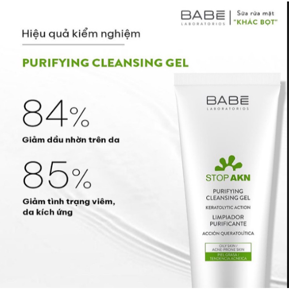 [BẢN MỚI] Sữa Rửa Mặt BABE - BABÉ Cleansing Gel Cho Da Dầu Mụn 200ml Dr Khoa Chính Hãng