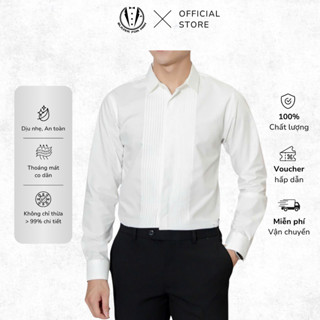Áo Sơ Mi , Sơ Mi Xếp Ly Dọc Nam Chất Liệu Vải Oxford Cao Cấp Lịch Lãm - Blazer For Man