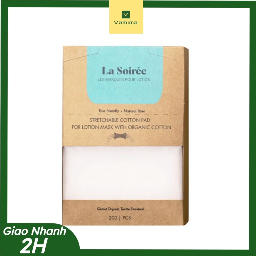 Bông Đắp Mặt Nạ Lamer La Soirée Giữ Và Cấp Ẩm Cho Da Sợi Gỗ Tự Nhiên Đắp Toner Lotion Mask - Vamimac