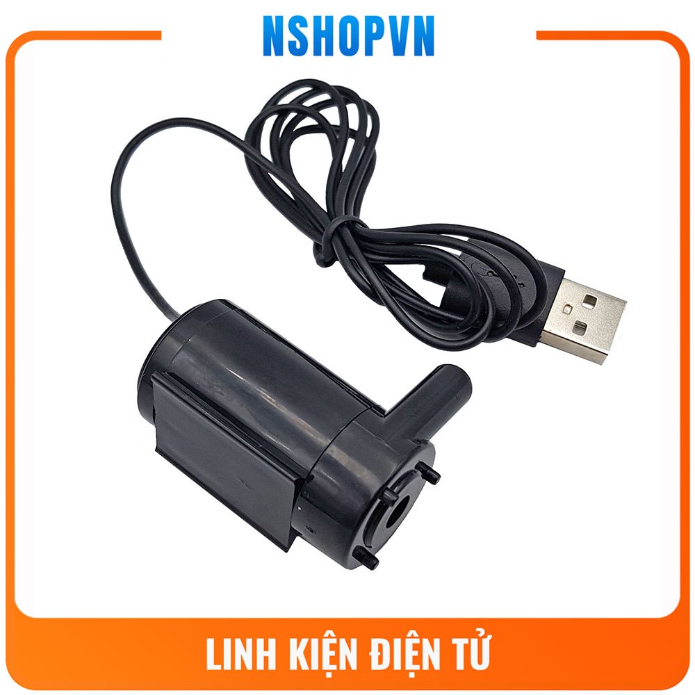 Động cơ bơm chìm mini USB 5V lưu lượng 1,6 lít / phút