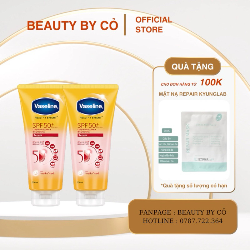Dưỡng thể Vaseline 50x Thái