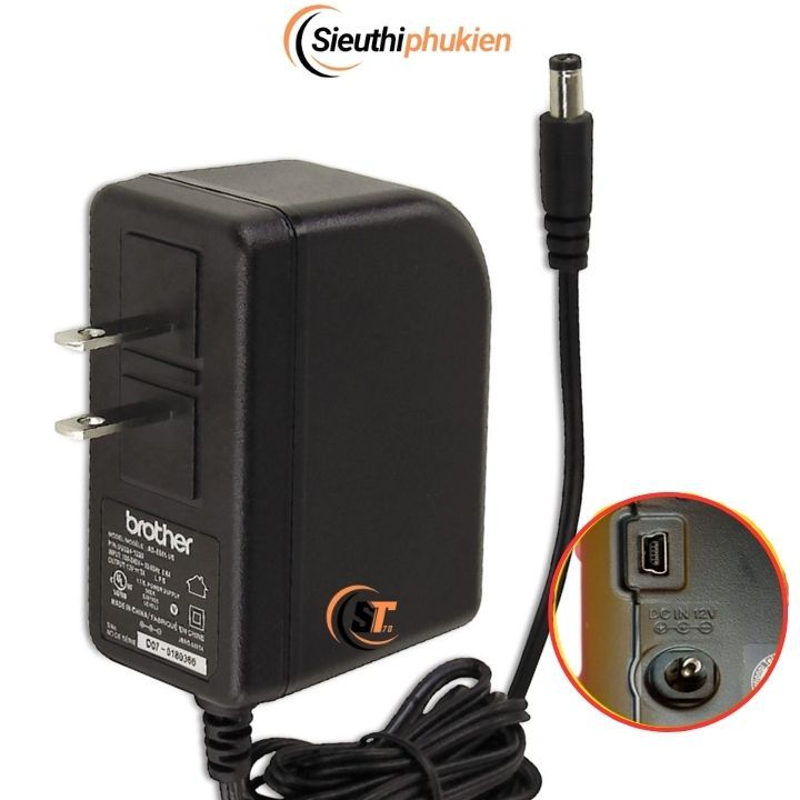 Cục nguồn máy in nhãn Brother PT-P750W , nguồn máy in Brother Ptouch P750W