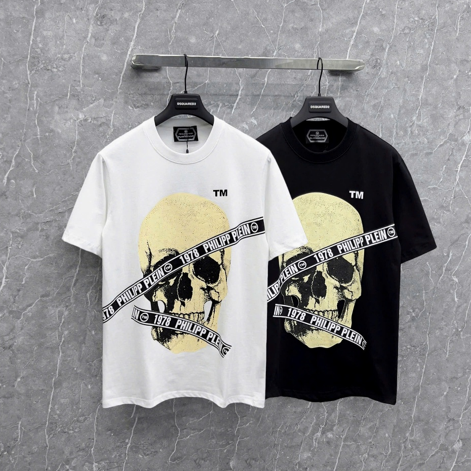 Áo Phông Nam Philip plein Áo Thun Nam Philip Chất Cotton Mặc Cực Mát hdshopquanao
