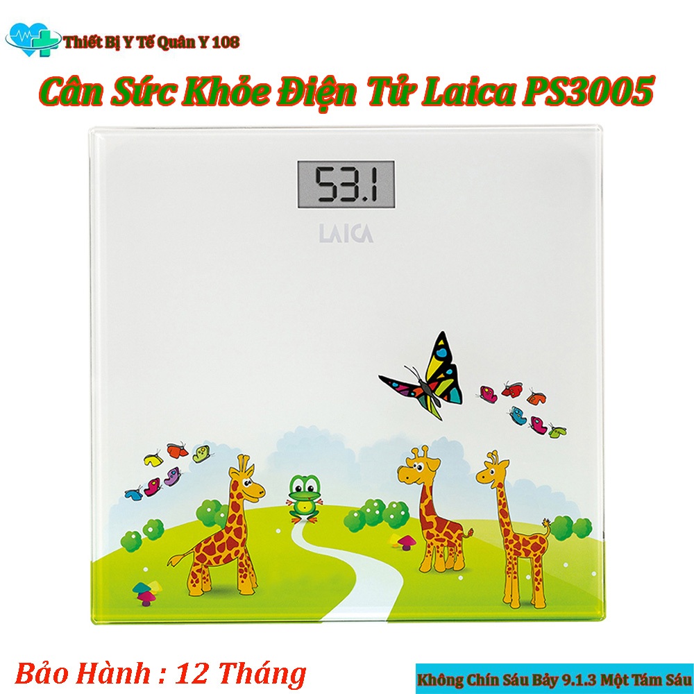 Cân Sức Khỏe Điện Tử Laica PS3005 Bảo Hành 1 Năm