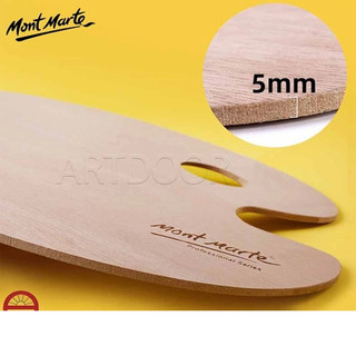 [ARTDOOR] Khay Bảng pha màu MONT MARTE Oval bằng Gỗ (palette)