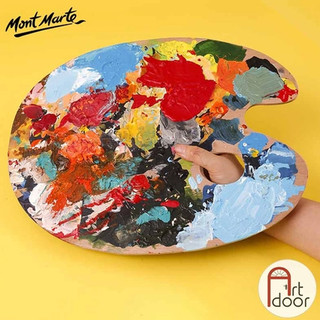 [ARTDOOR] Khay Bảng pha màu MONT MARTE Oval bằng Gỗ (palette)