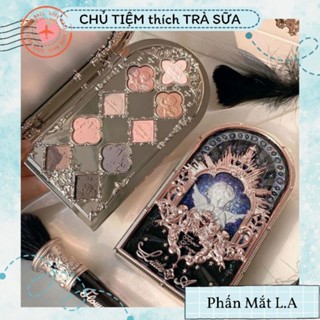 [Sẵn- Hỏa Tốc HCM] Bảng Phấn Mắt Little Angel Flower Knows Thiên Thần 9 Ô Màu