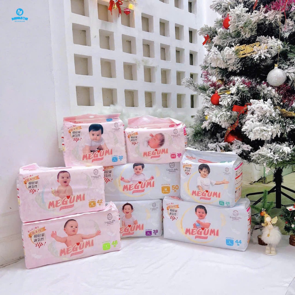 BỈM DÁN/QUẦN MEGUMI NỘI ĐỊA NHẬT BẢN CÁC SIZE NB64/S58/M46/L32/M50/L44/XL38/XXL26/XXXL20
