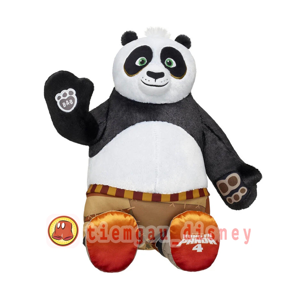 Gấu bông Gấu Trúc Po (Master Ping Xiao Po) trong phim Kungfu Panda 4 - Chính hãng Build-A-Bear (BAB)
