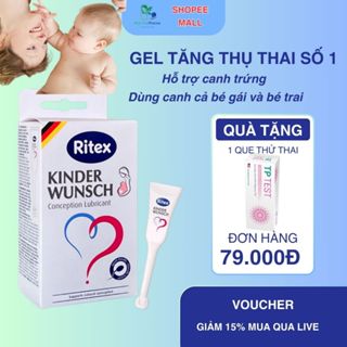 Gel bôi trơn hỗ trợ thu thai tự nhiên Ritex Kinderwusnch - Lẻ 4 tuýp x 4ml