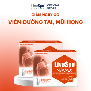 Combo 2 Navax chuyên dụng (10 ống) - Nước muối chứa bào tử lợi khuẩn giúp giảm nghẹt mũi, viêm mũi