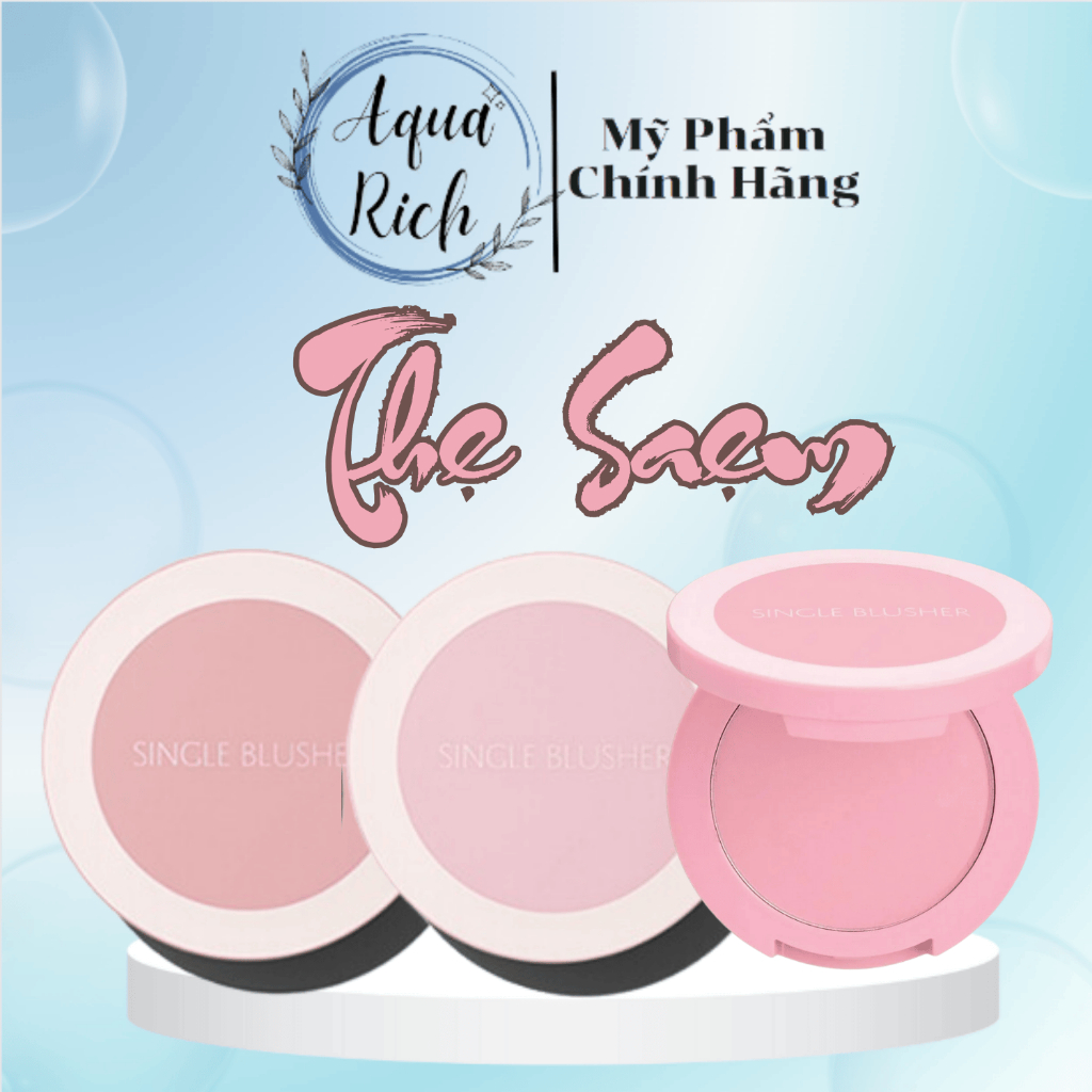 Phấn Má Hồng The Saem Saemmul Single Blusher [RD02 - CR03 - PK04 - RD03 - OR401 - CR07]