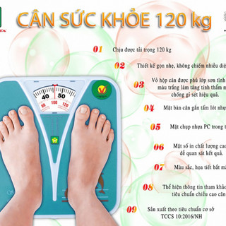 Cân Sức Khỏe Cơ Học Nhơn Hòa Cân Lên Đến 120Kg