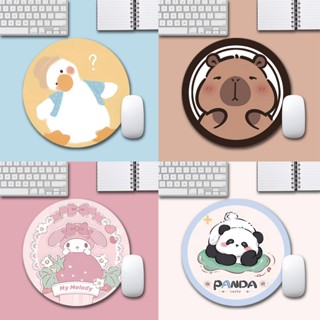 Lót chuột tròn, bàn di chuột 20x20cm nhiều mẫu mã, họa tiết dễ thương, chống trượt, nhỏ gọn tiện lợi