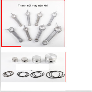 Bộ piston, tay dên Máy Nén Khí Kèm Vòng Đệm 42 47 48 51 55 65mm/ Xéc măng, bạc hơi, bạc nhớt, nòng nhôm máy nén khí