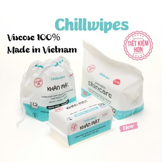Khăn mặt khô Chillwipes dùng 1 lần lau khô, lau ướt - Giấy lau mặt dùng một lần