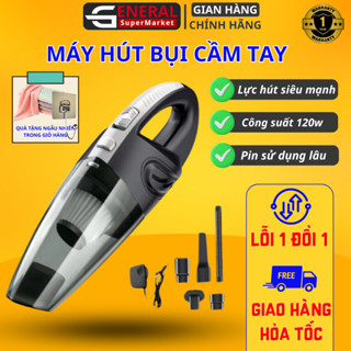 Máy hút bụi cầm tay HOHO Lực Hút 18000PA Hút Bụi Đa Năng Siêu Khỏe Công Suất 120W, BH 12 Tháng.