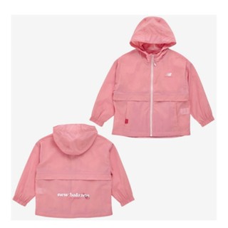 Áo khoác gió 1 lớp New ba lance hồng in lưng dễ thương bé gái Nga Fish K1G2H3