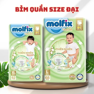 Tã/bỉm quần Molfix gói cực đại tiết kiệm giá tốt đủ size M76/L68/XL62/XXL56 - Giá cực tốt