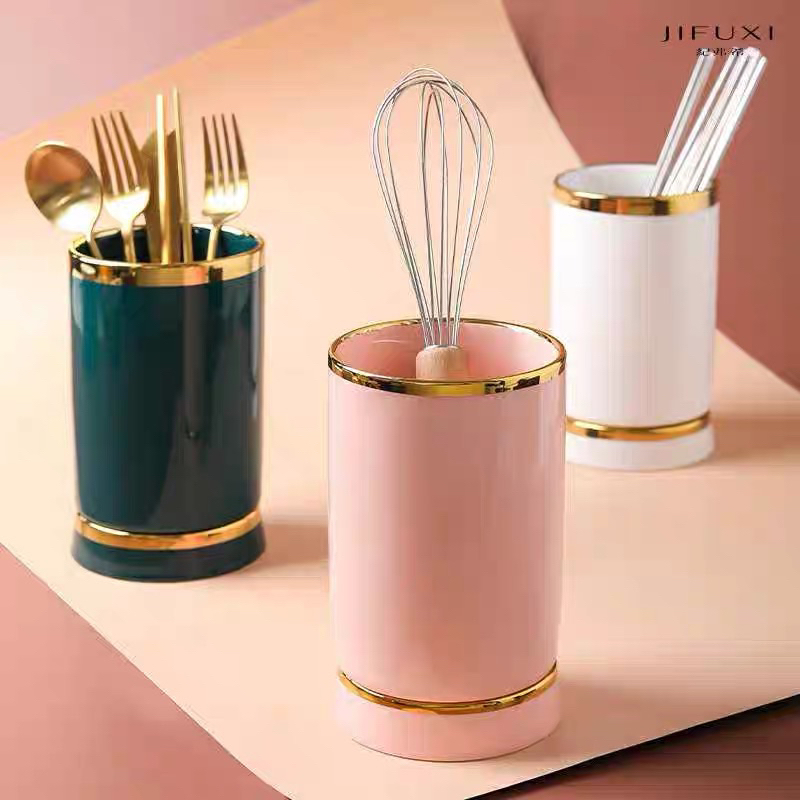Ống sứ đựng đũa , muỗng , thìa