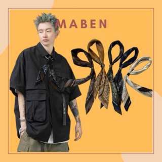 Khăn choàng cổ thời trang nam hoạ tiết paisley size 70x70cm - Maben