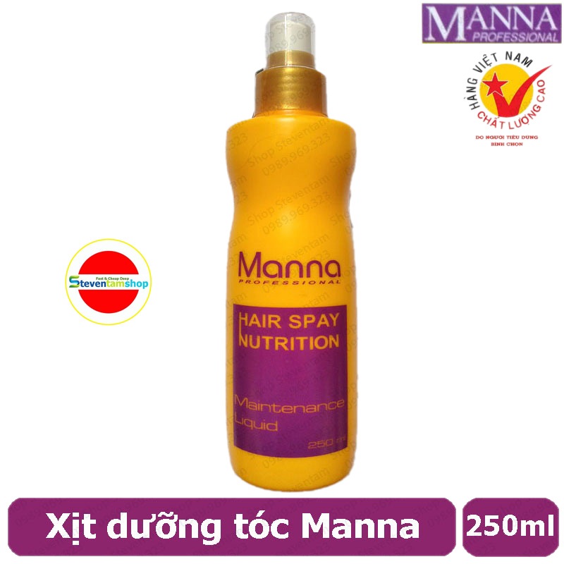 Xịt dưỡng tóc Manna siêu thơm 250ml