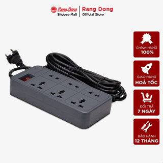 Ổ cắm đa năng kéo dài nhiều ổ dây 2M và 5M Rạng Đông - Model: OC06.V2 6C/2M/10A