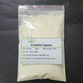 100g Enzyme Lipase thực phẩm 100.000 u/g Enzym Lipaza