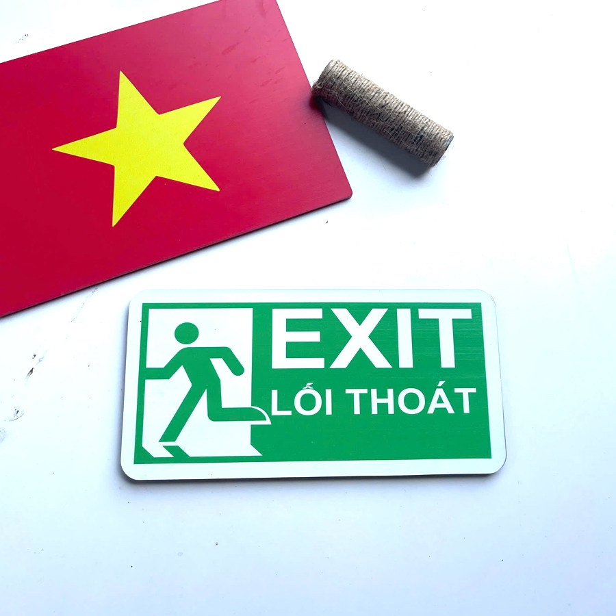 Biển Lối Thoát EXIT, Bảng Lối Thoát Hiểm, Biển Chú Ý Lối Thoát Hiểm, Biển Cảnh Báo Lối Thoát EXIT