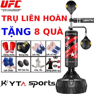 Bao cát trụ đấm bốc boxing, bóng tập đấm luyện phản xạ TẶNG Găng Boxing + Băng Đa bảo hành 6 tháng