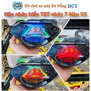 Đèn hậu SIRIUS Mica khói đen + HẬU NHÁY AUDI - HẬU nháy kiểu TST nháy kiểu 7 màu !!!