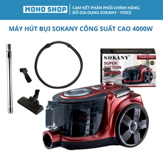 Máy hút bụi công suất cao 4000W Sokany SK-13003, SK-13005 lực hút mạnh, hút được tóc, lông động vật, bụi mịn