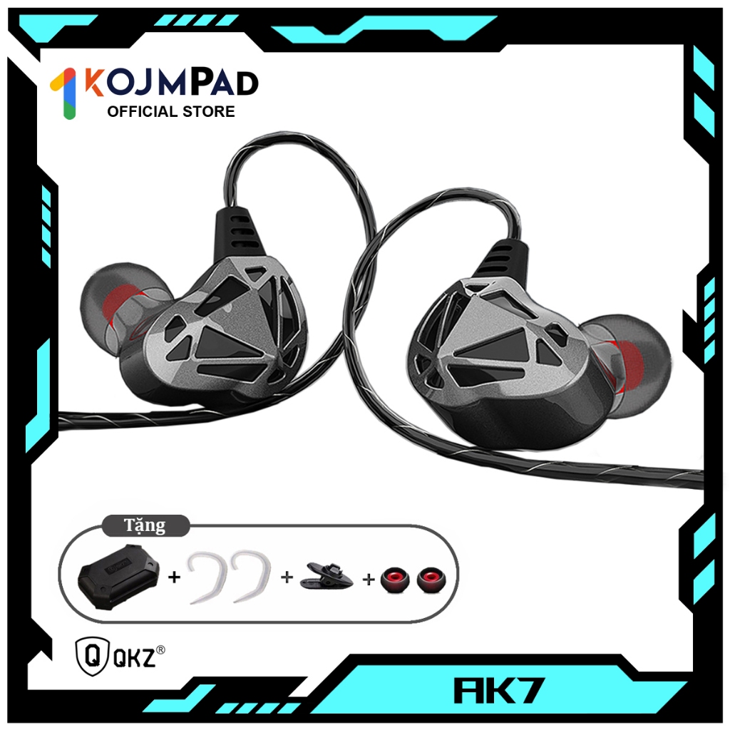 Tai Nghe QKZ AK7 Gaming Earphone Thiết Kế Độc Đáo Tai Nghe In-ear Nghe Nhạc Siêu Bass Âm Trầm