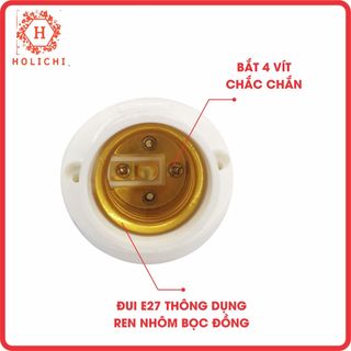 Đui Đèn vát  gắn tường chuẩn E27