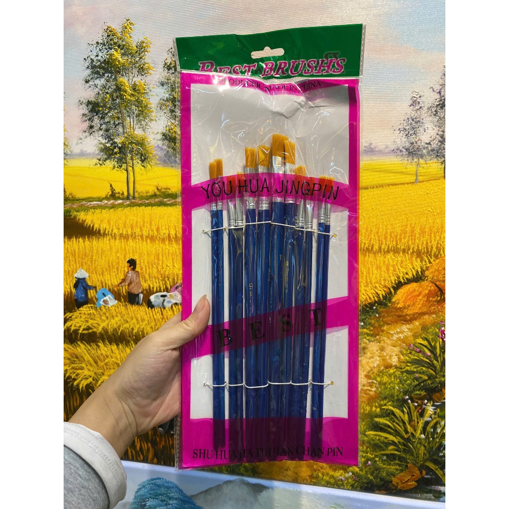 BỘ CỌ LÔNG MỀM CỔ VÀNG