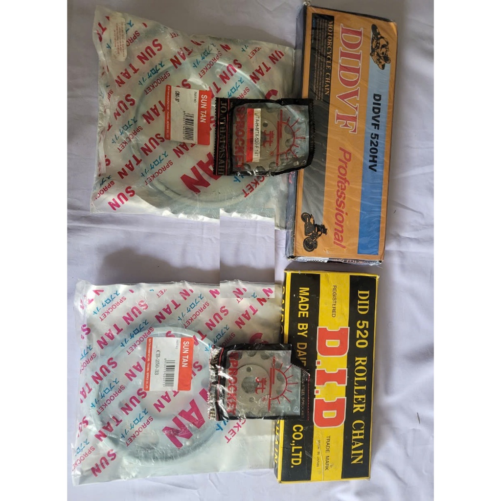 Nhông sên đĩa Honda CBX250 CB250 Nighthawk Police 14-33/37-520 và các dòng xe tương ứng