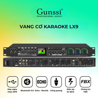Vang cơ karaoke LX9 Chống Hú Tốt, Dễ Dàng Điều Chỉnh, Chống Hú FBX, ECHO REVERB, Âm thanh DSP, BH 12 Tháng