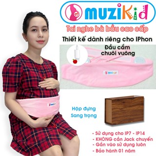 [Chuôi Vuông IP] Tai nghe thai nhi thiết kế riêng cho đầu cắm Vuông IP7 đến IP14 - Bảo hành 12 tháng