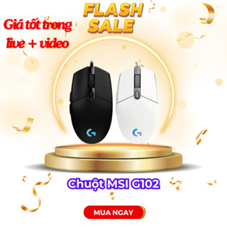 Chuột game Logitech G102 | Machenike M7 | MSI GM08 - Cảm biến Hero, 12k DPI, nhẹ, 6 nút lập trình - Hàng chính hãng