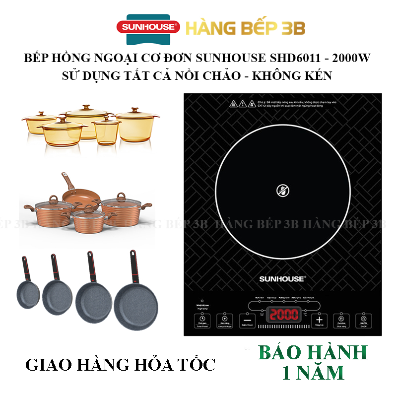 Bếp Hồng Ngoại Sunhouse Shd6011 - Hàng Chính Hãng
