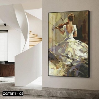 Tranh Treo Tường Thiếu Nữ Nghệ Thuật - Tranh decor phòng ngủ, phòng khách, spa, nail - Halo Decor