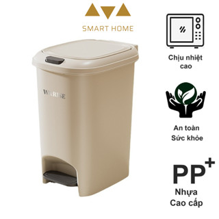 [SIZE LỚN 30L] Thùng Rác Đạp Chân Nắp Bật Có Xô 2 Lớp Sức Chứa Lớn 30L Nhựa PP Cao Cấp SMARTHOME