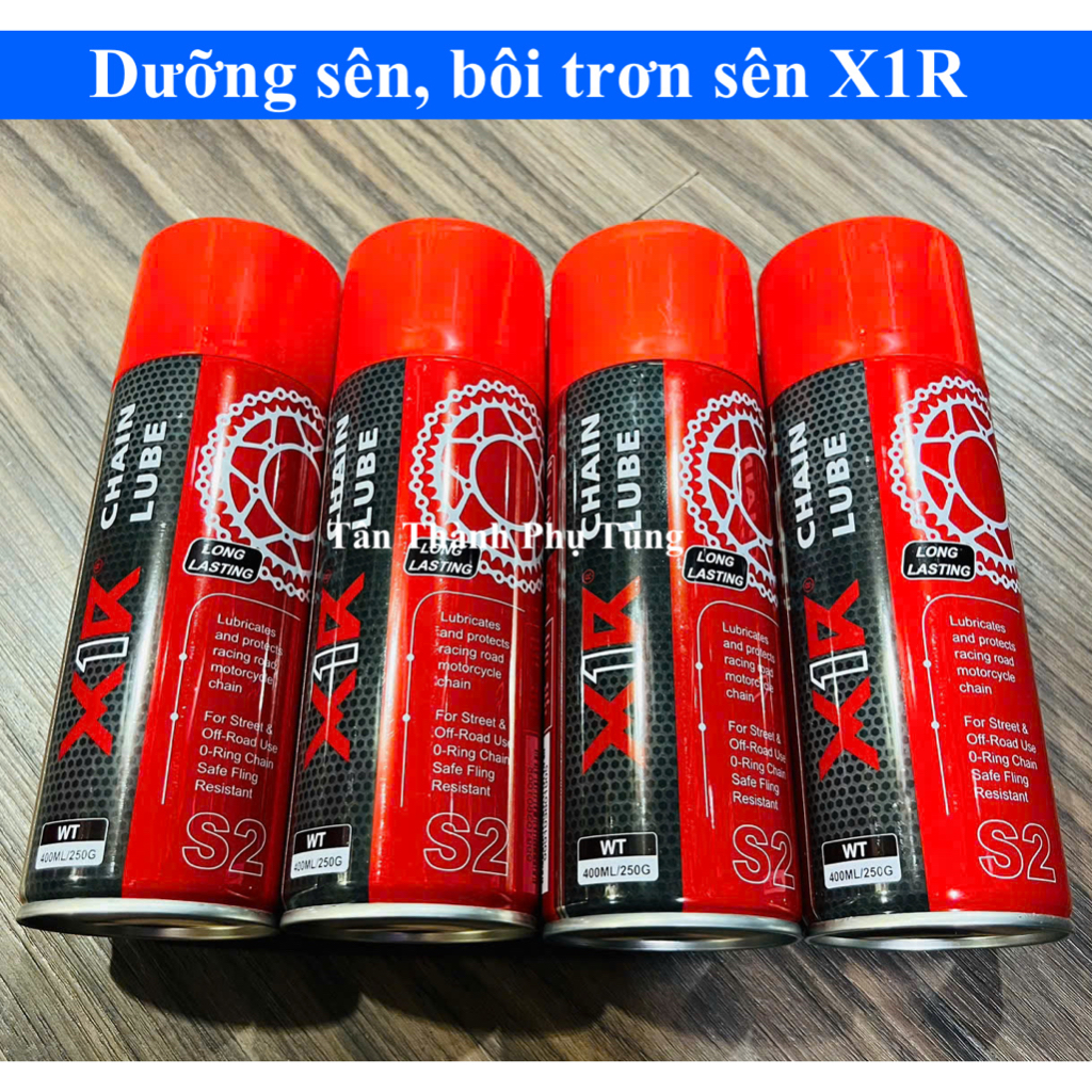Bôi trơn, dưỡng sên X1R chống văn, bám dính ( giá 1 chai )