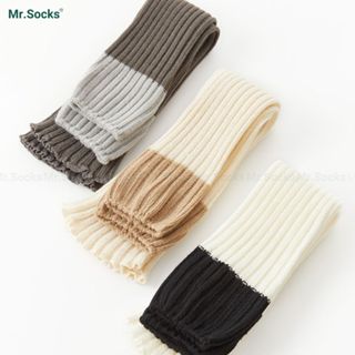  Tất lolita dệt kim Mr.Socks phong cách Y2K vớ ống chân chất Acrylic khử mùi êm chân - AJ-2509-1DOI 