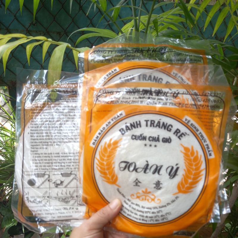 5  Bì Bánh  Tráng  Rế Cuốn  Chả Ram( 1 bì × 10 miếng)